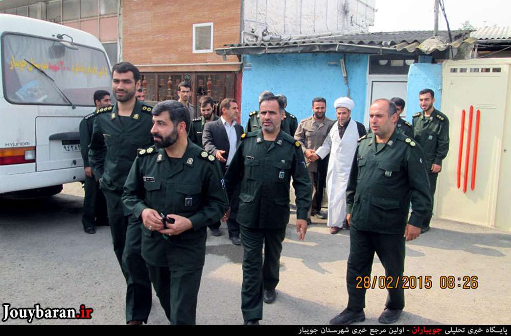 عیادت پاسداران و مسئولان شهرستان جویبار از روحانی مبارز و انقلابی