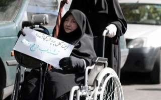 مراسم تشییع پیکر جانباختگان فاجعه منا در تهران