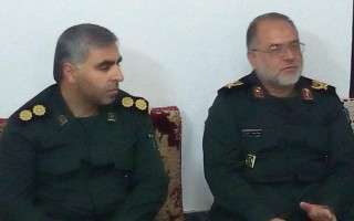 دیدار فرمانده سپاه کربلا مازندران با خانواده شهید «هادی باغبانی» /عکس