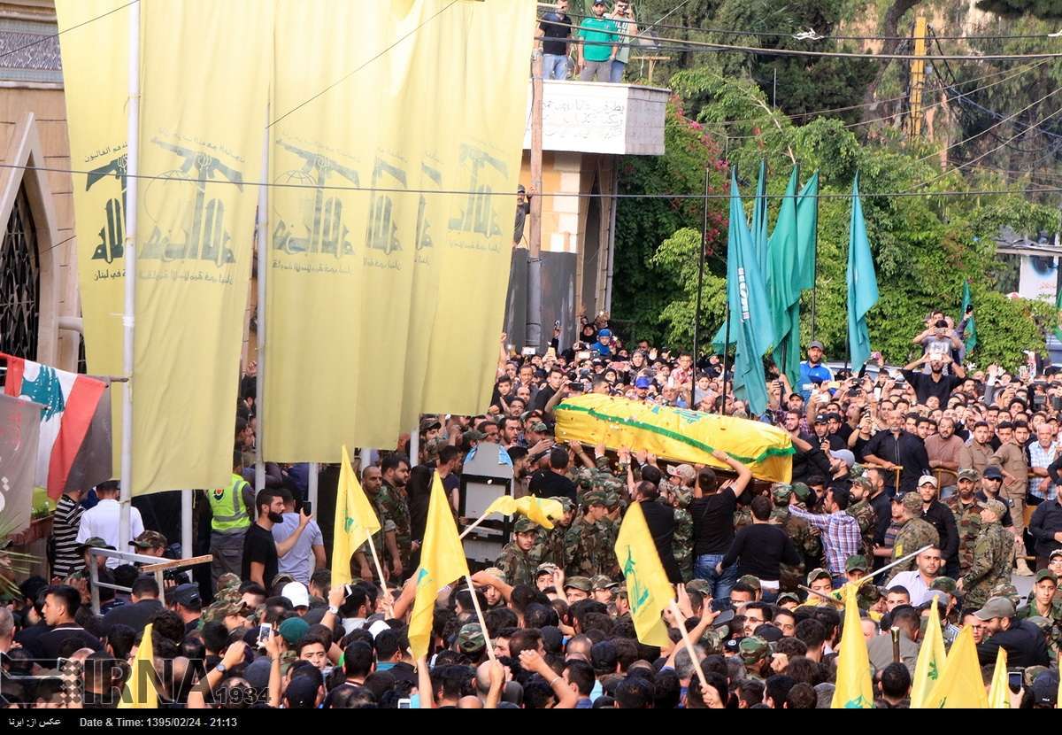 تشییع پیکر « مصطفی بدرالدین» فرمانده حزب الله