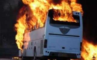 حریق اتوبوس با 47 سرنشین در آمل/ حادثه هیچ تلفات جانی نداشت