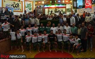 حضور خادمین آستان قدس رضوی در زورخانه ساری