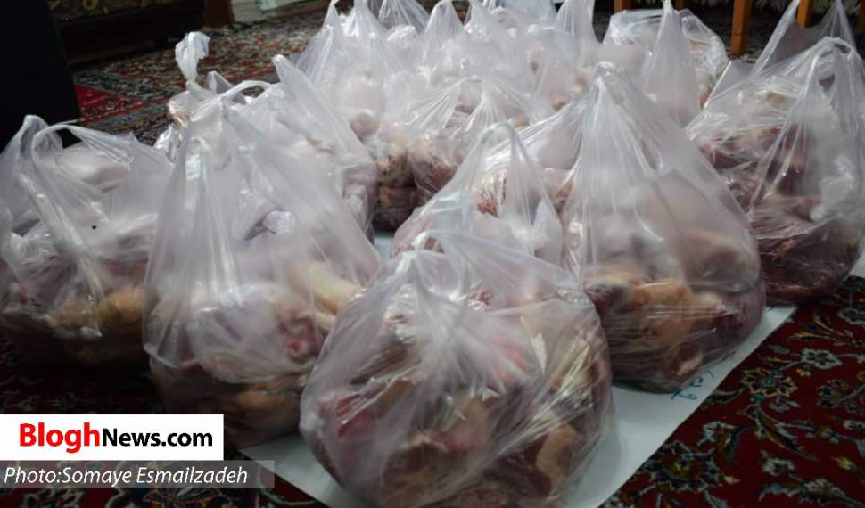 توزیع گوشت قربانی بین 800 مستمند سوادکوهی