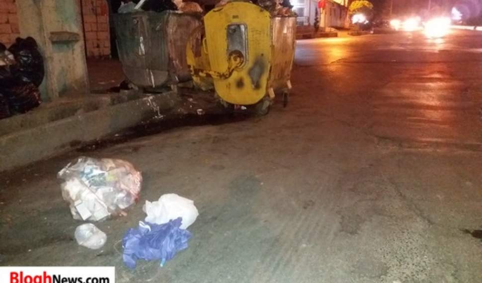 زباله‌های عفونی در دل شهر آمل+تصاویر