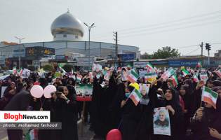 تصاویر/ همایش بانوان انقلابی محمودآباد در حمایت از حجاب  