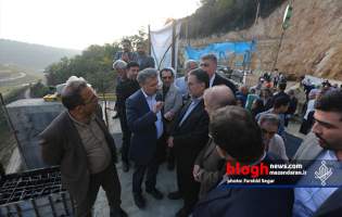 آغاز عملیات اجرایی نصب سازه پُل سد گلورد در هزارجریب شرق مازندران