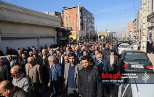 راهپیمایی اعلام انزجار از حادثه تروریستی کرمان در بهشهر
