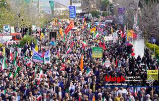 کلیپ | شور و حال مردم مرکز مازندران در مراسم راهپیمایی ۲۲ بهمن