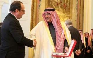 فرانسه به آل سعود نشان افتخار مبارزه با افراط‌گرایی داد!