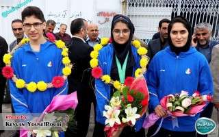 استقبال همشهریان از ورزشکاران مدال‌آور بابلی مسابقات آسیایی +تصویر