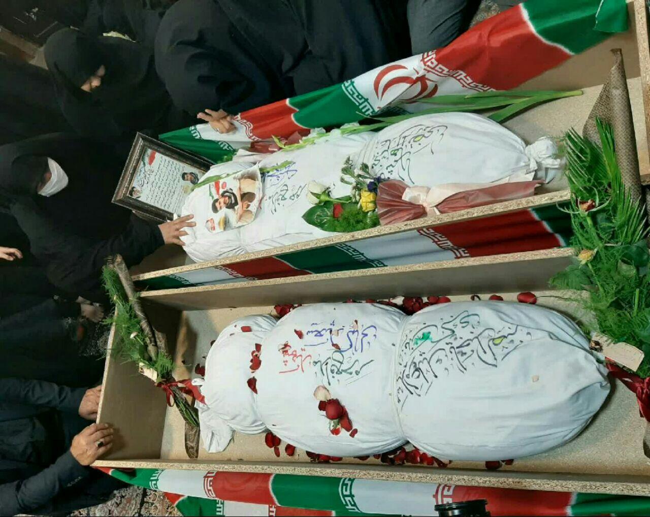 وداع با 2 شهید مدافع حرم در جوار یادمان هشت شهید گمنام مازندران