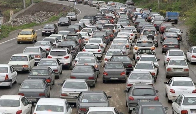 ترافیک پُرحجم در محورهای مازندران