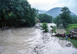 احتمال وقوع روان آب و سیلاب در مازندران