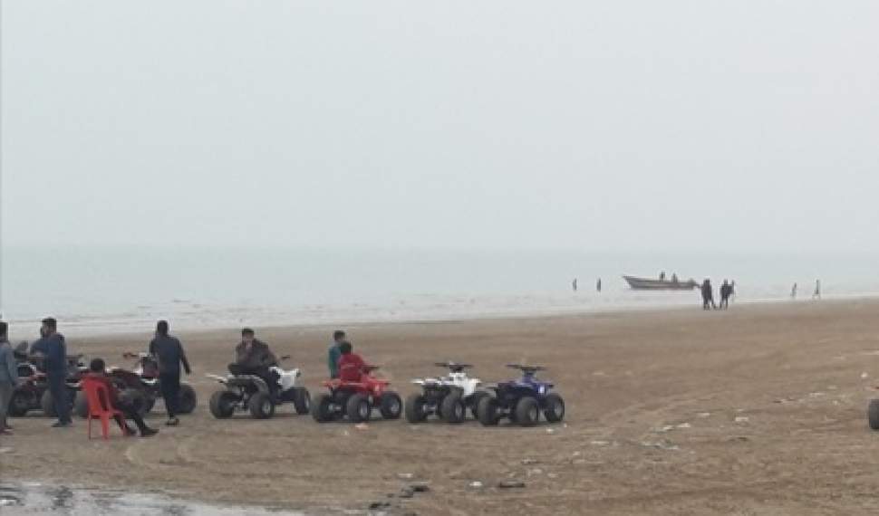 ساحل محمودآباد در قرق موتورهای چهارچرخ