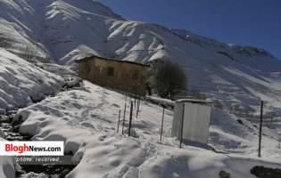تصاویر/ برف پاییزی در لاریجان آمل  