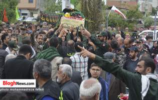 تصاویر/ تشییع و تدفین شهید گمنام در شورکا جویبار  