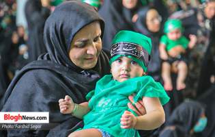 تصاویر/ وداع با شهید تازه تفحص شده در مراسم شیرخوارگان حسینی نوشهر  