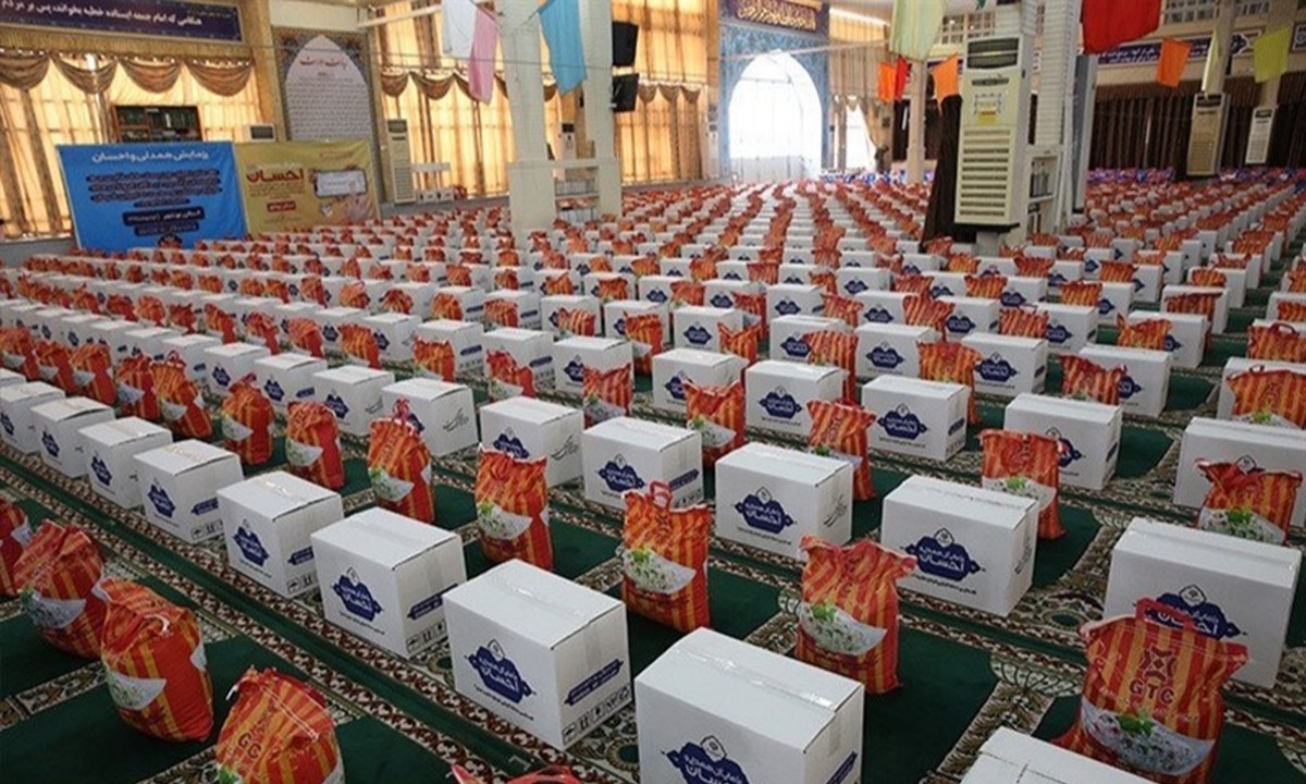 اهدای 1000 بسته معیشتی به خانواده‌های آسیب‌پذیر در شهرستان نور