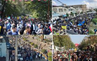 حضور پرشور مردم مازندران در راهپیمایی یوم‌الله «13آبان»  