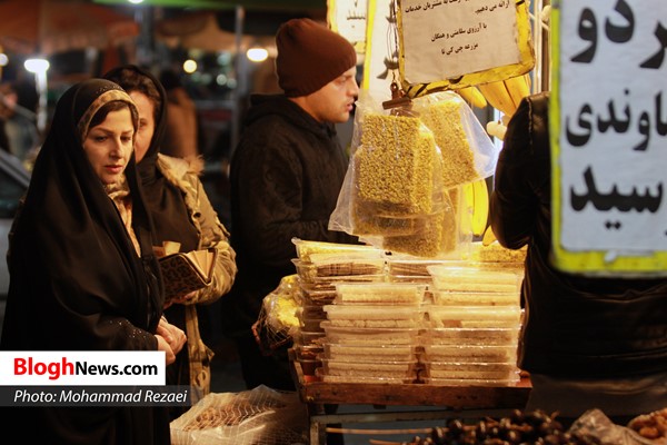بازار شب یلدایی در قائم‌شهر  