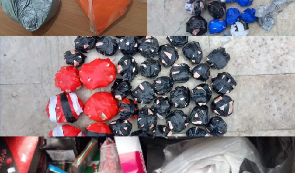 کشف ۴ هزار قلم مواد محترقه و دستگیری ۵ نفر در فریدونکنار