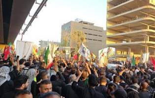 تشییع پیکر رهبر شهید امت در نجف و کربلا