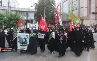 بانوان نوشهری در حمایت از جبهه مقاومت به میدان آمدند  <img src="/images/picture_icon.png" width="11" height="10" border="0" align="top">